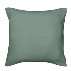 Parure de lit 3 pièces en microfibre unie lavée housse + taies