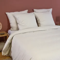 Parure de lit 3 pièces léopard microfibre housse + taies