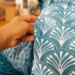Parure de lit 3 pièces à motifs géométriques réversible