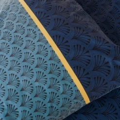 Parure de lit 3 pièces à motifs géométriques réversible