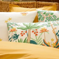 Parure de lit 2 pièces percale de coton 80 fils tropical housse + taie