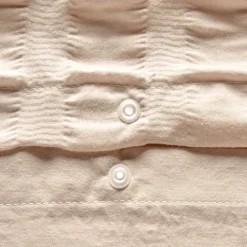 Parure de lit 3 pièces à rayures plissées