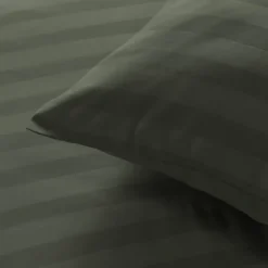 Parure de lit rayures dans le tissage