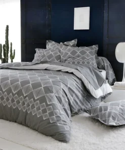 Parure Housse de Couette FOREVER GRIS
