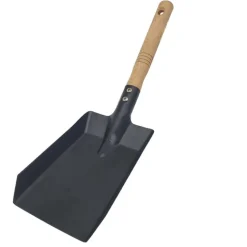 Pelle pour cheminée en acier avec manche bois