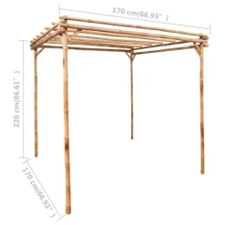 Pergola en bambou