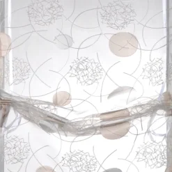 Petit voilage organza jacquard à remonter