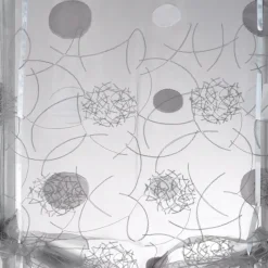 Petit voilage organza jacquard à remonter
