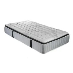 PHIGALIE - Matelas ressorts ensachés + sommier bois