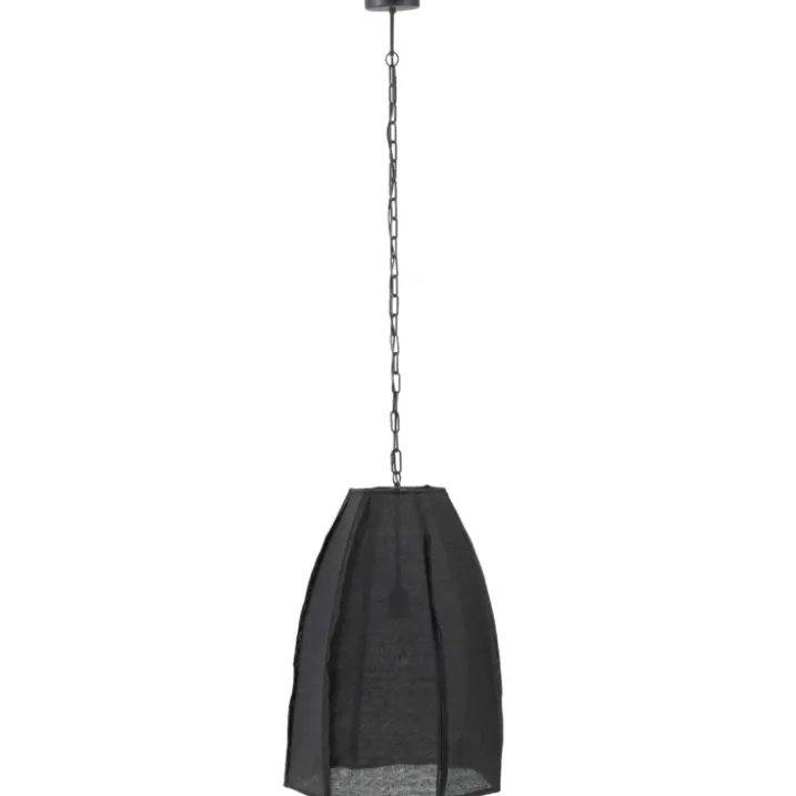 Plafonnier poire en lin