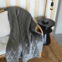 Plaid Canapé en velours matelassé