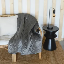 Plaid Canapé en velours matelassé