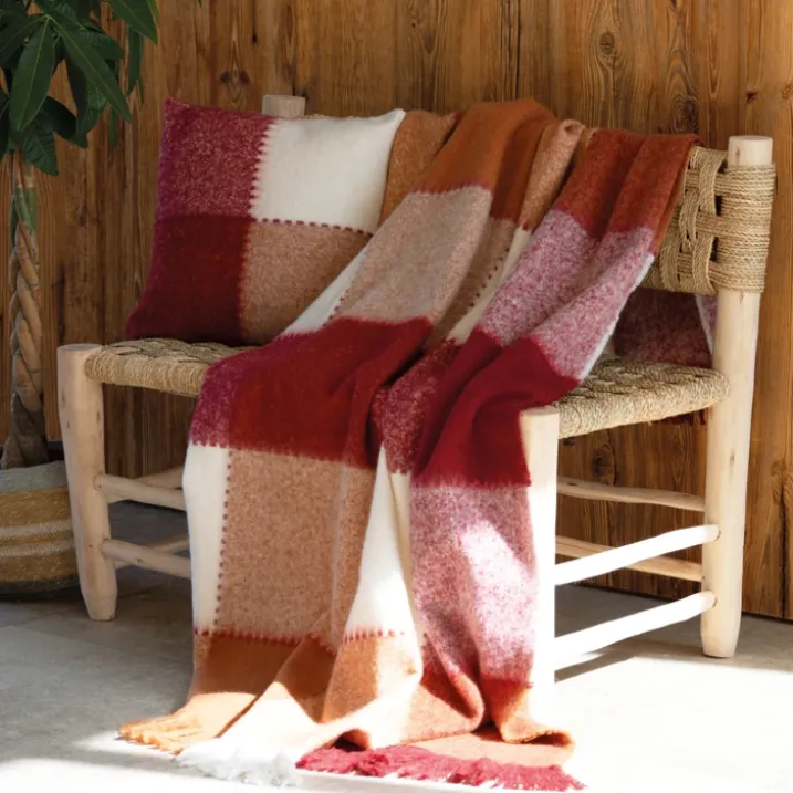 Plaid à carreaux aspect mohair