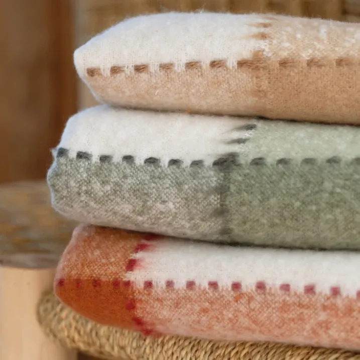 Plaid à carreaux aspect mohair