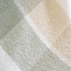 Plaid à carreaux aspect mohair avec franges