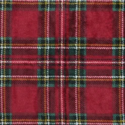 Plaid à carreaux écossais en polaire