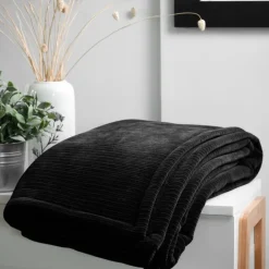 Plaid côtelé ultra doux