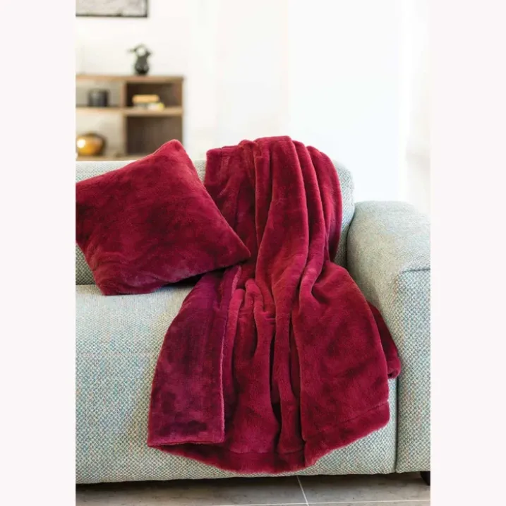 Plaid Double Face Imitation Fourrure et Polaire
