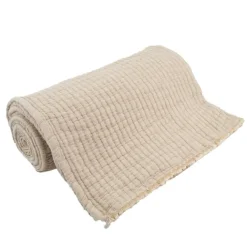 Plaid en coton lavé matelassé boutis