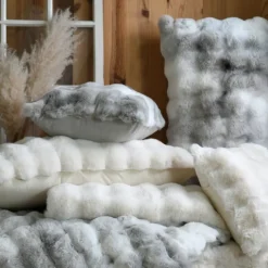 Plaid fausse imitation fourrure moelleux