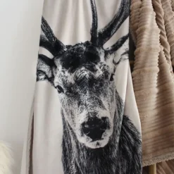 Plaid flanelle imprimé doux