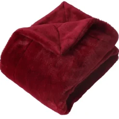 Plaid imitation fourrure double face flanelle