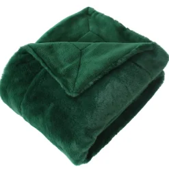 Plaid imitation fourrure double face flanelle