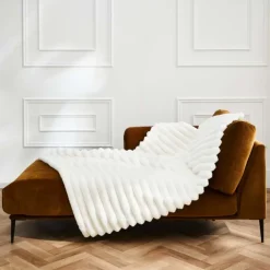 Plaid imitation fourrure ultra doux