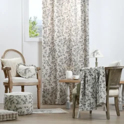 Plaid imprimé floral esprit campagne chic