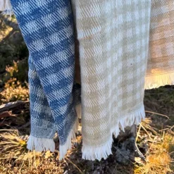 Plaid jacquard vichy en coton