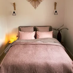 Plaid jacquard vichy en coton