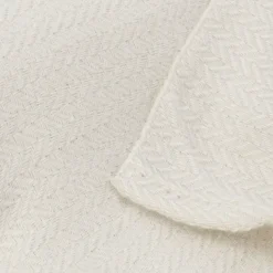 Plaid laine et soie - Petits chevrons