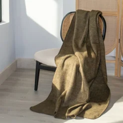 Plaid ou couverture chaude laine et mohair