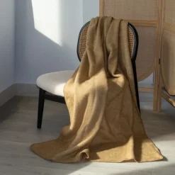 Plaid ou couverture chaude laine et mohair