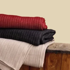 Plaid ou couvre-lit 100% laine