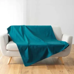 Plaid polycoton léger et polyvalent
