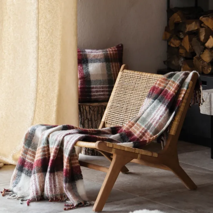 Plaid tartan Ecossais effet mohair