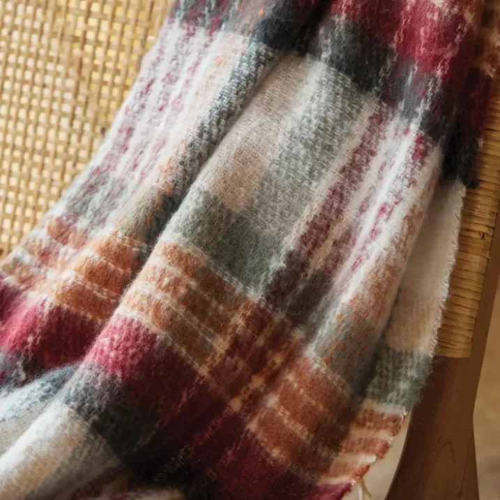 Plaid tartan Ecossais effet mohair