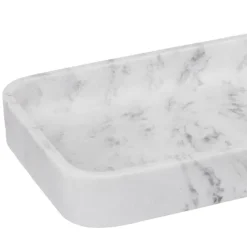 Plateau rectangulaire effet marbré