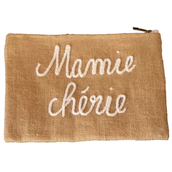Pochette Jute "Mamie chérie"