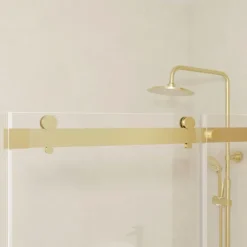 Porte de douche coulissante en verre trempé