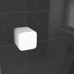 Porte de douche quart de cercle en verre trempé