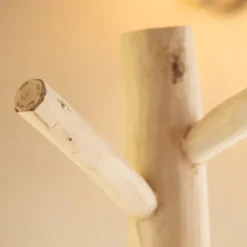 Porte Manteaux bois naturel sur trépied