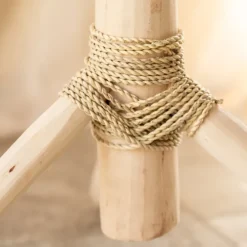 Porte Manteaux bois naturel sur trépied