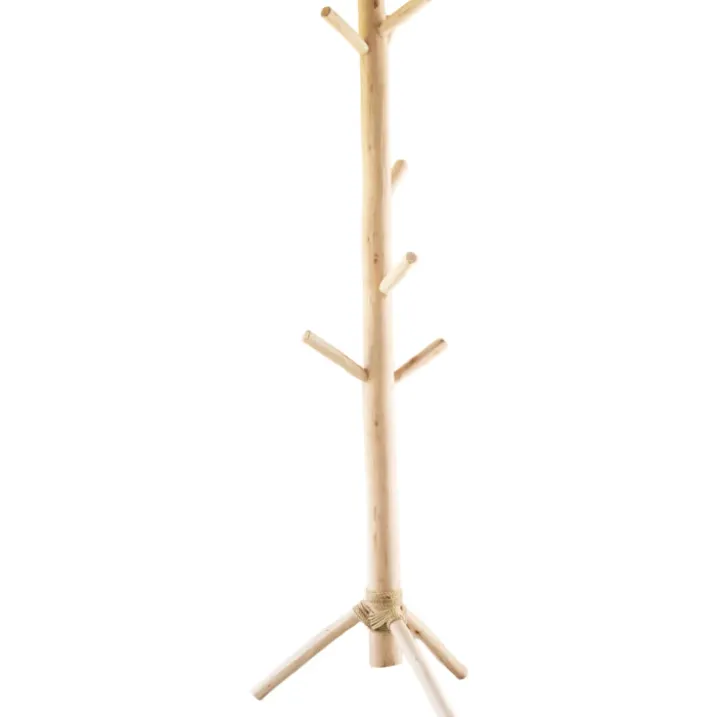 Porte Manteaux bois naturel sur trépied