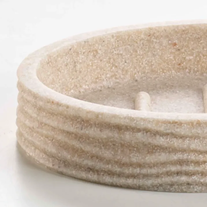 Porte-savon effet strié