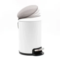 Poubelle de salle de bain métal mat