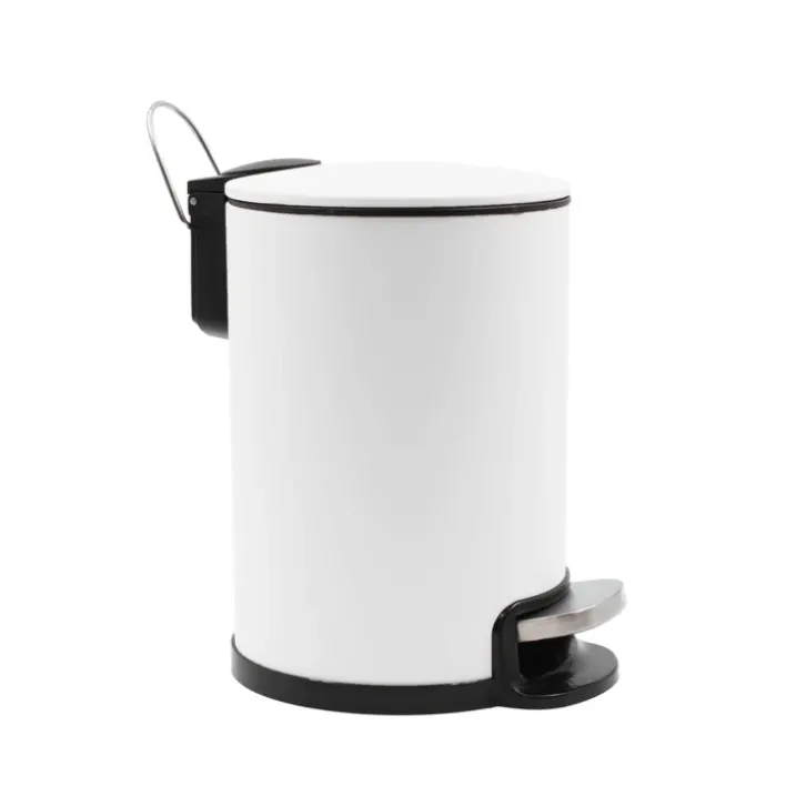 Poubelle de salle de bain métal mat