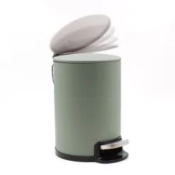 Poubelle de salle de bain métal mat
