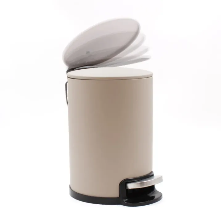 Poubelle de salle de bain métal mat